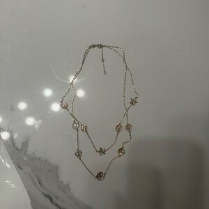 Tory Burch Gold Layered Necklace
